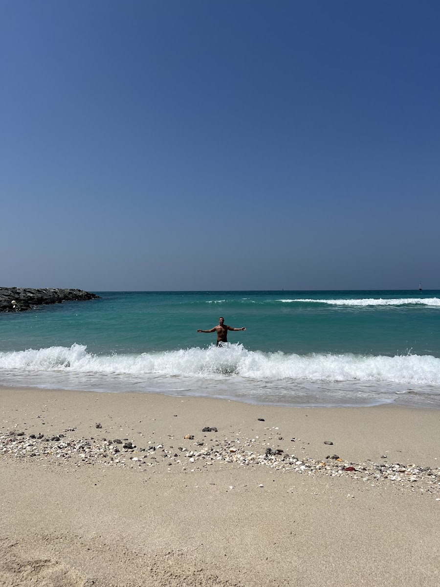 Dubai beach club decorated for National Day celebrations