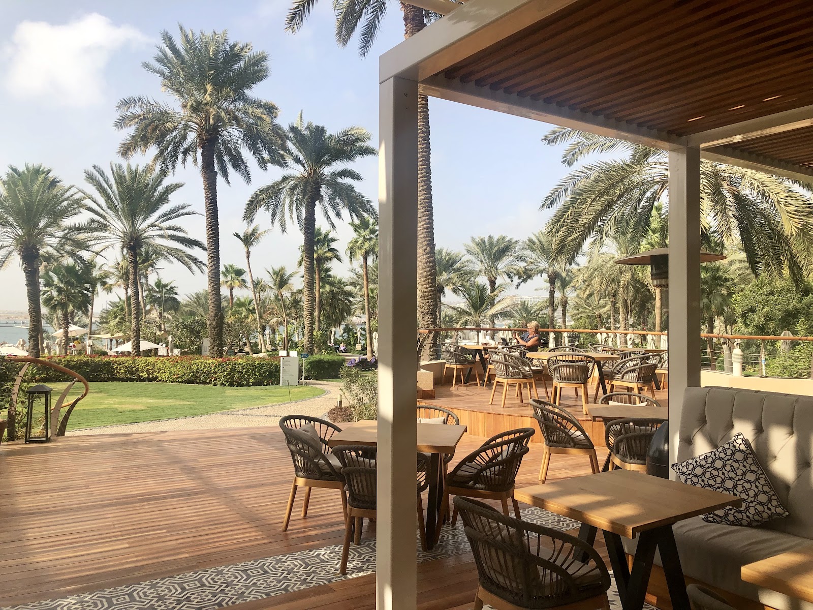 Le Royal Meridien Beach Club Dubai — beach with Dubai Marina city skyline views at JBR Al Mamsha