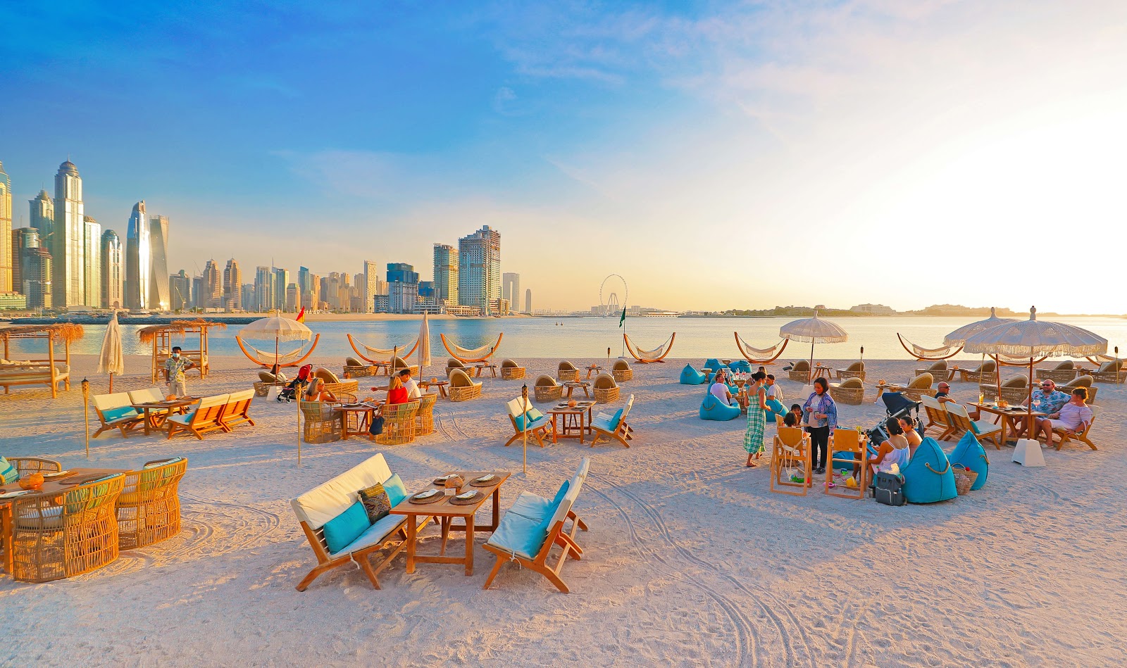 Palm West Beach Dubai — AYLA Beach Club Infinity Pool