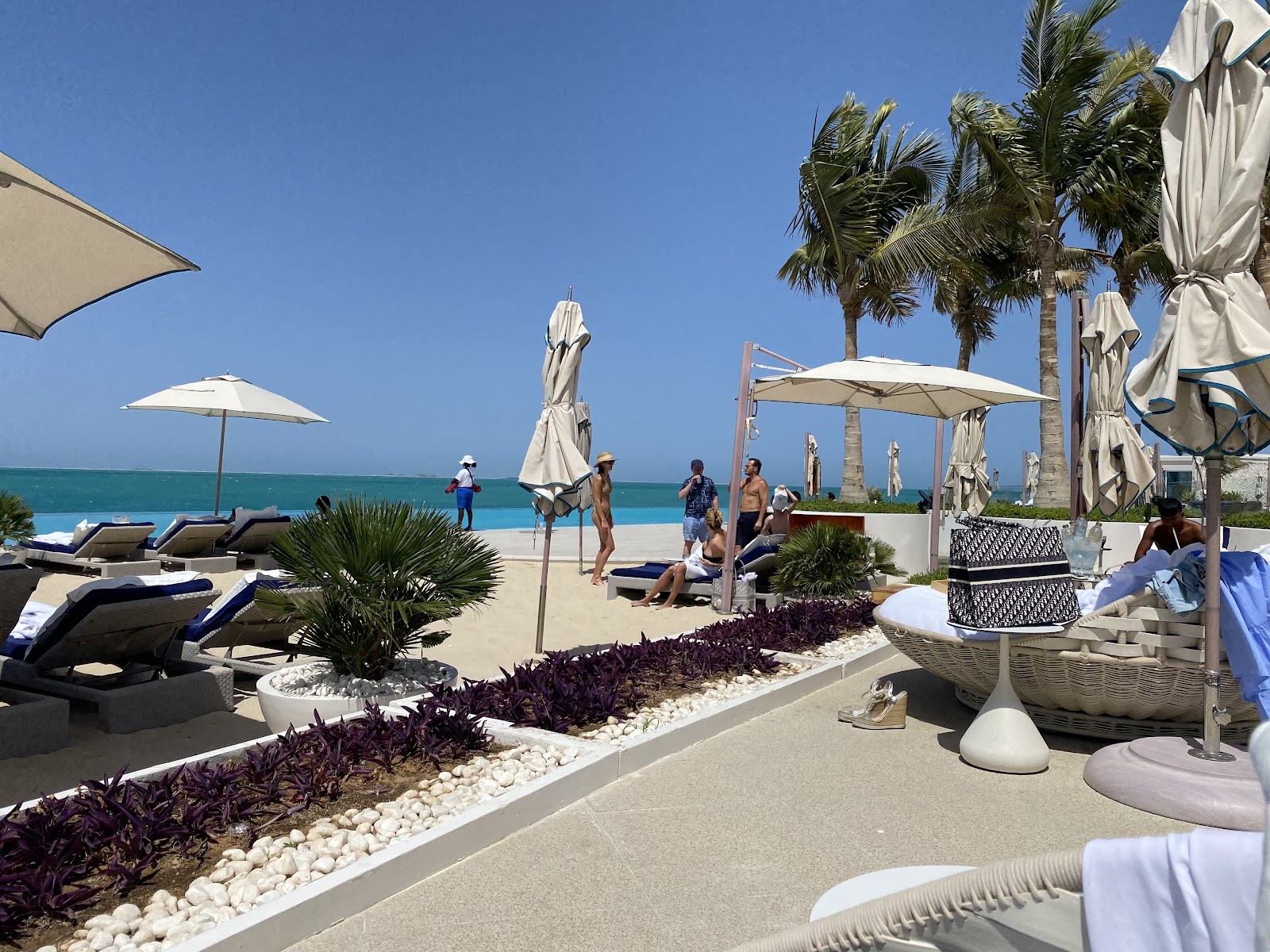 Budget beach day Dubai — families at a public Jumeirah beach