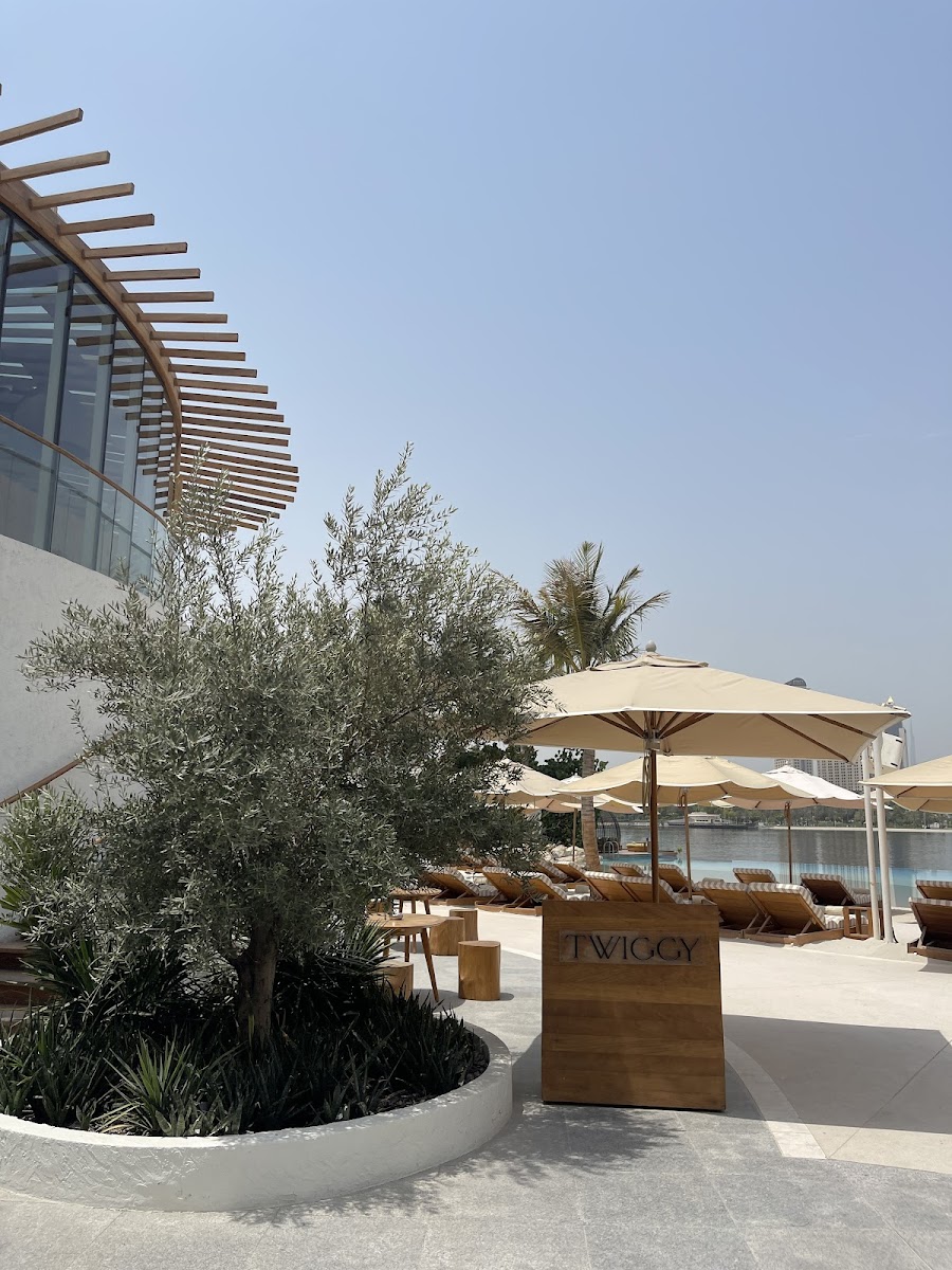 Perfect February beach day in Dubai with clear skies and calm sea